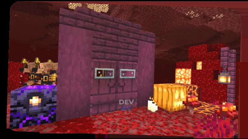 Новый вид багровых дверей