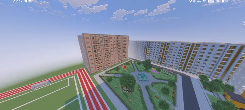 Park and soccer field