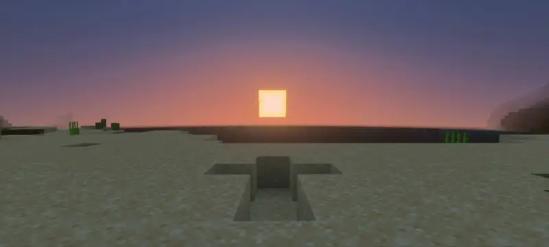 Новый вид освещения песка вечером