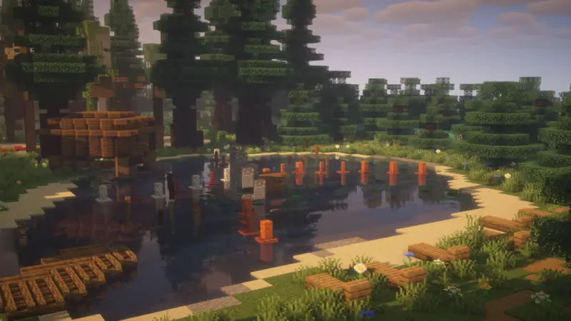 Озеро в лагере