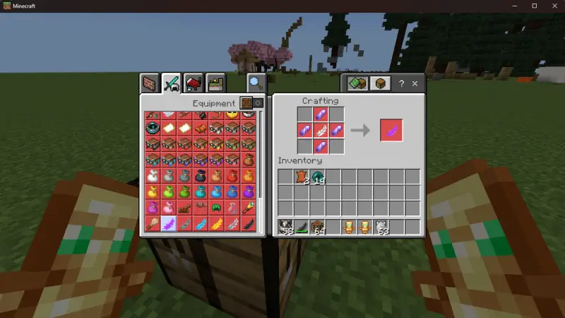 Крафт аметистового пера