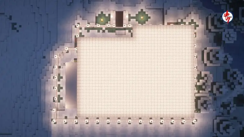 Вид с птичьего полета на территорию белого дома