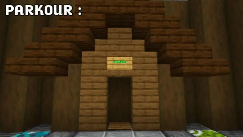 Вход в мини-игру паркур