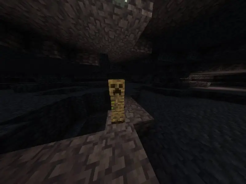 Новый вариант крипера в пещере