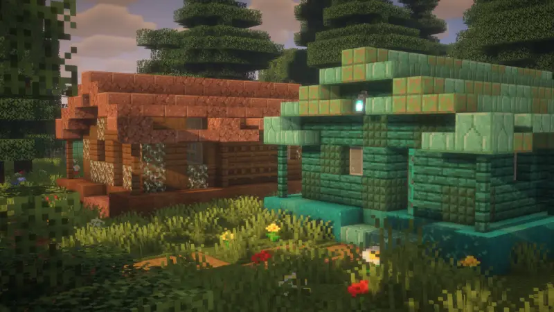 Домики в лагере