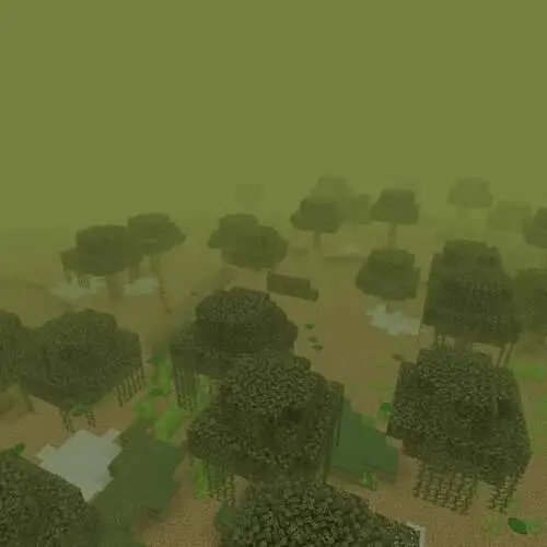 Новый вид тумана на болоте