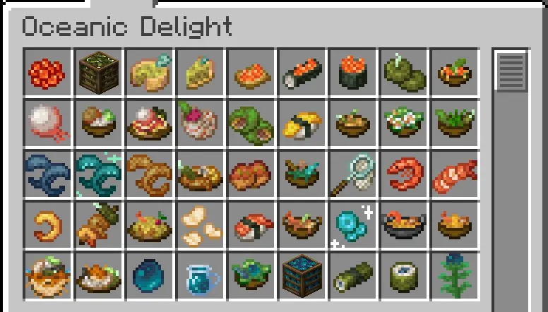 Все новые блюда и предметы