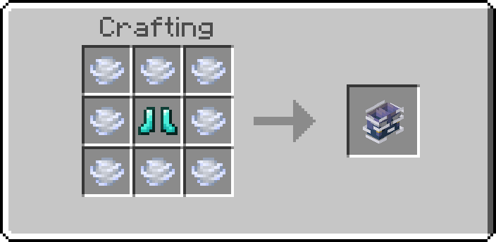 Получение ветряных ботинок в верстаке