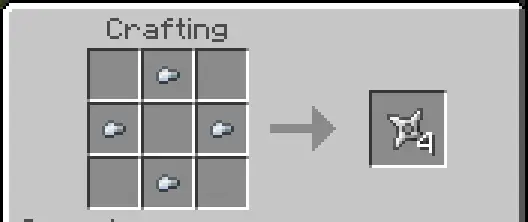 Крафт железного сюрикена