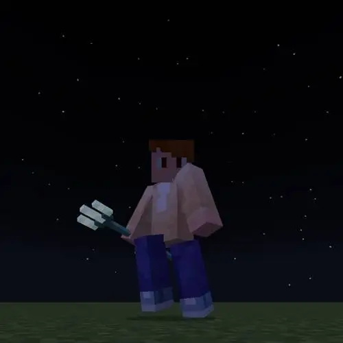 Новый вид трезубца в руке