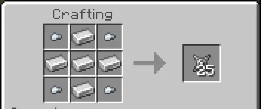 Крафт шипастого железного сюрикена