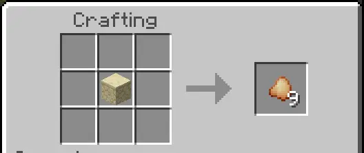 Крафт куска песчаника