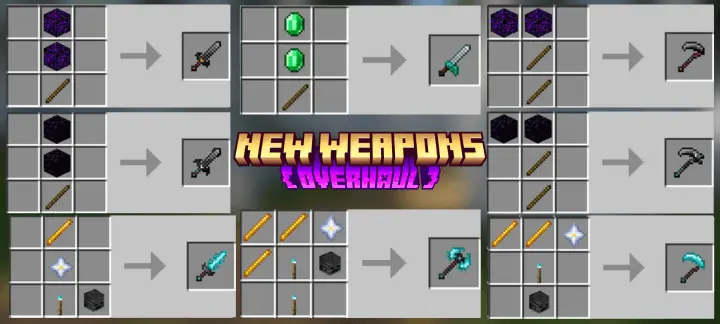 Крафты новых оружий 2