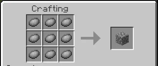 Крафт булыжника