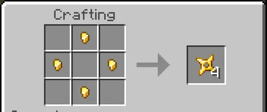 Крафт золотого сюрикена