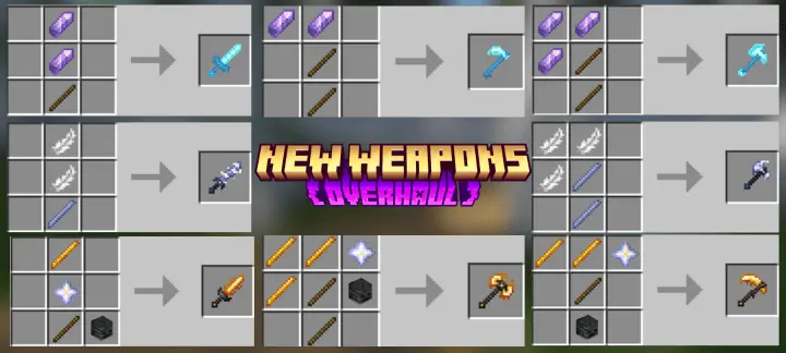 Крафты новых оружий