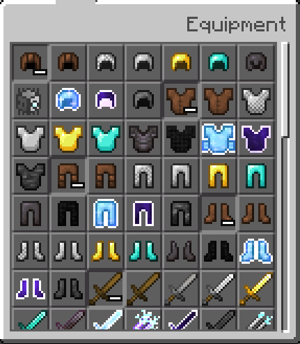 Все виды новой брони