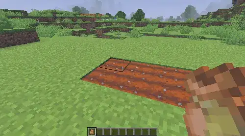 Посадка растений из мешка с семенами