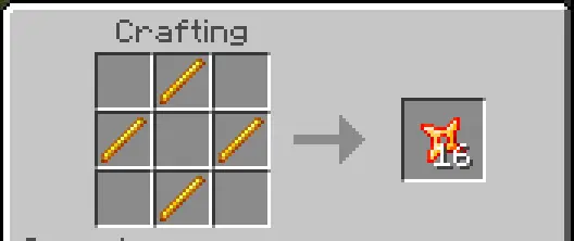 Крафт пылающего сюрикена