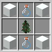 Снег в верстаке с бутылками