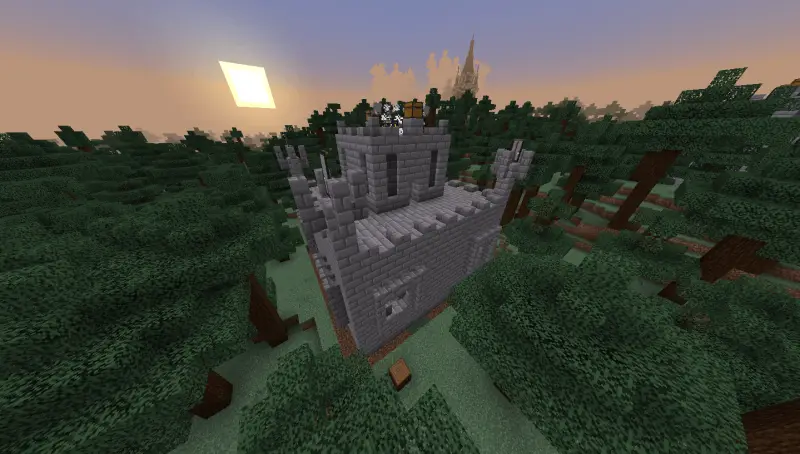 Небольшой замок в тайге