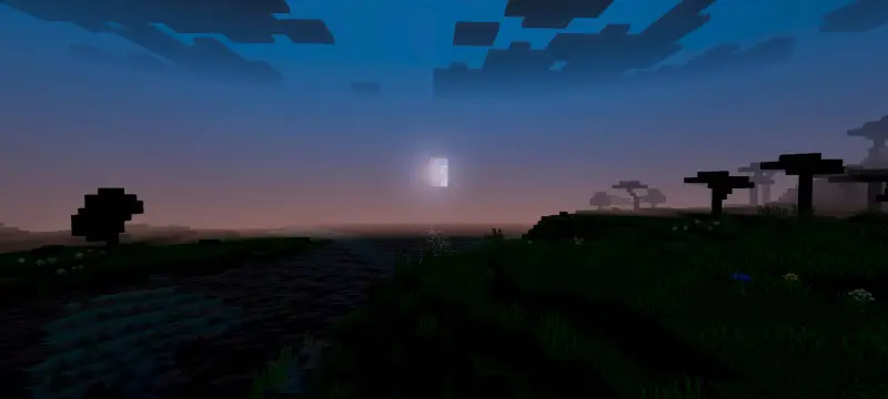 Новый вид луны в саванне