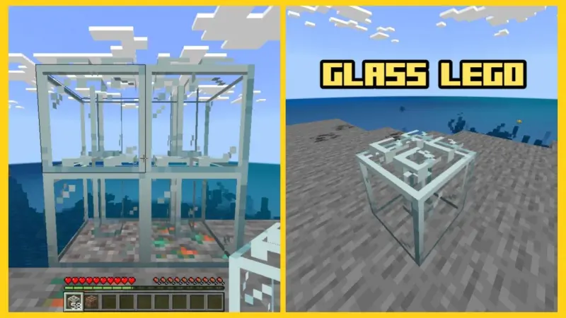 Лего блок стекла