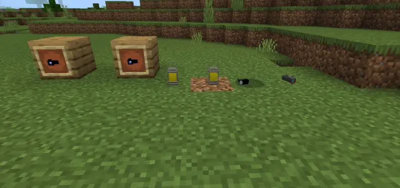 Предметы и лампа