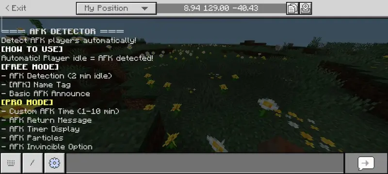 Различные режимы афк