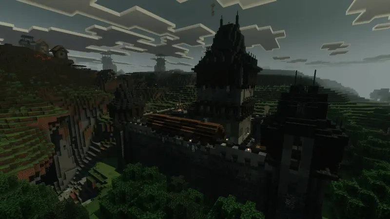 Огромный замок в игре