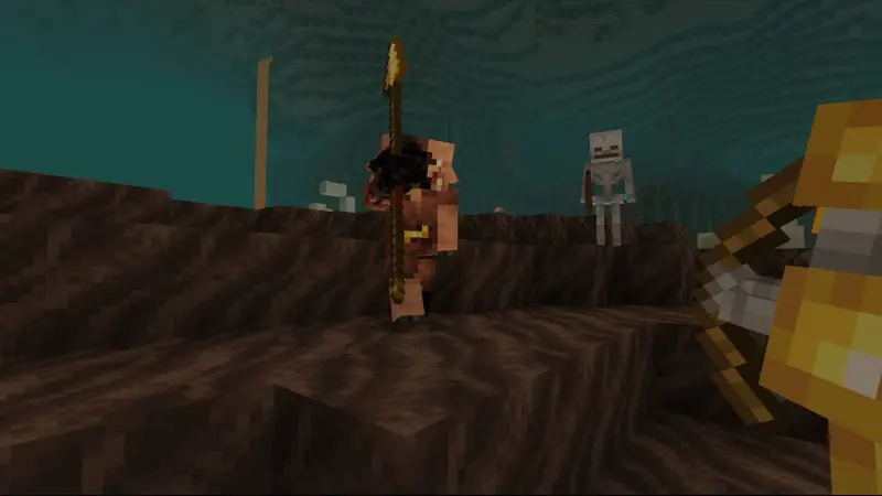 Пиглин с копьём