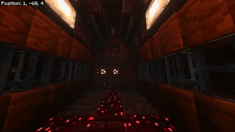 Коридор с мерцающим полом