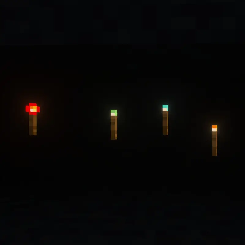 Четыре ярких вида факелов