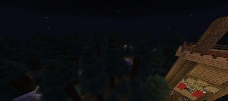 Вид на здание и лес