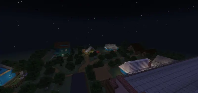 Деревня возле города