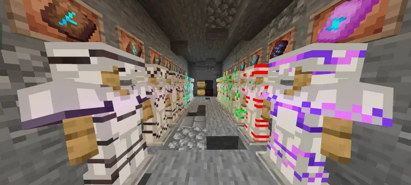 Разнообразные узоры на железной броне