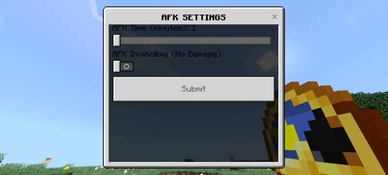 Настройки афк