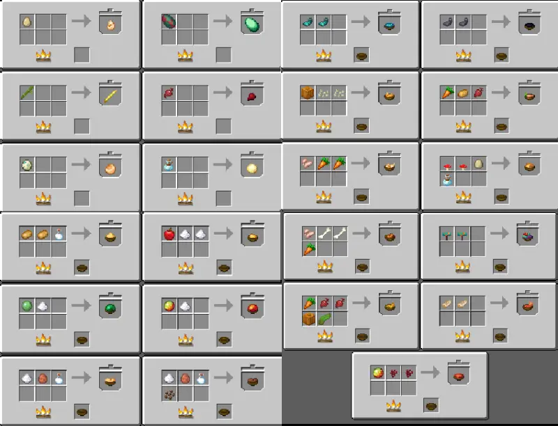 Крафты блюд в кастрюле