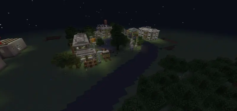 Дорога к постройкам