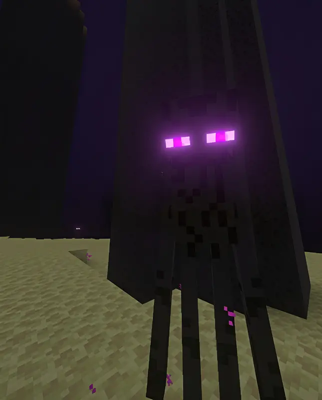 Светящиеся глаза у эндермена