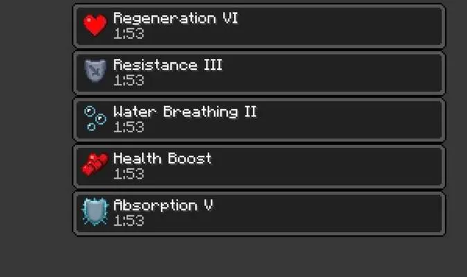 Эффекты от алмазного зелья