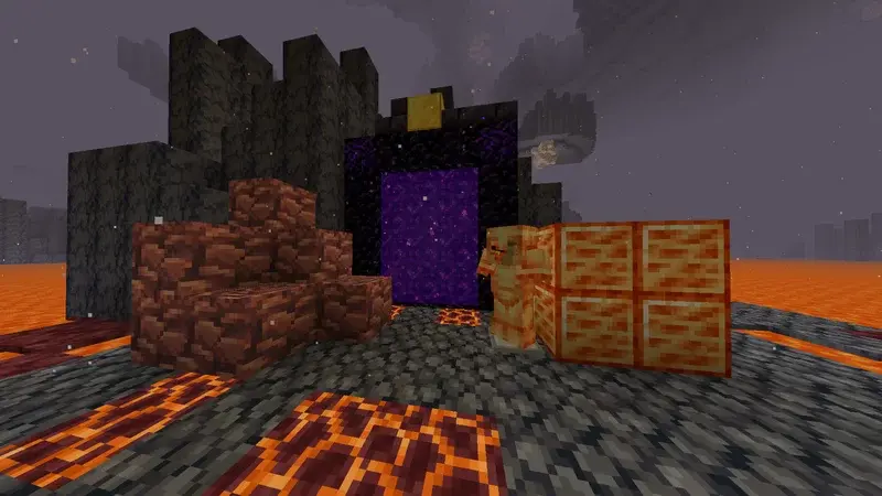 Улучшенные текстуры незерита в аду