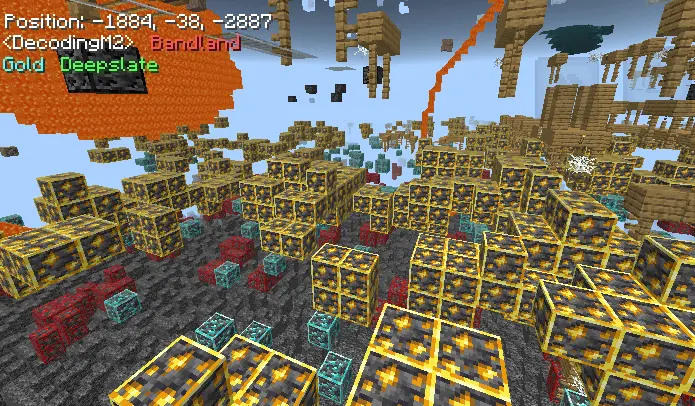 Слой золотой руды в шахте