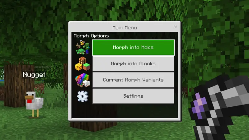 Скриншот Дополнение Morph Into Anything №4