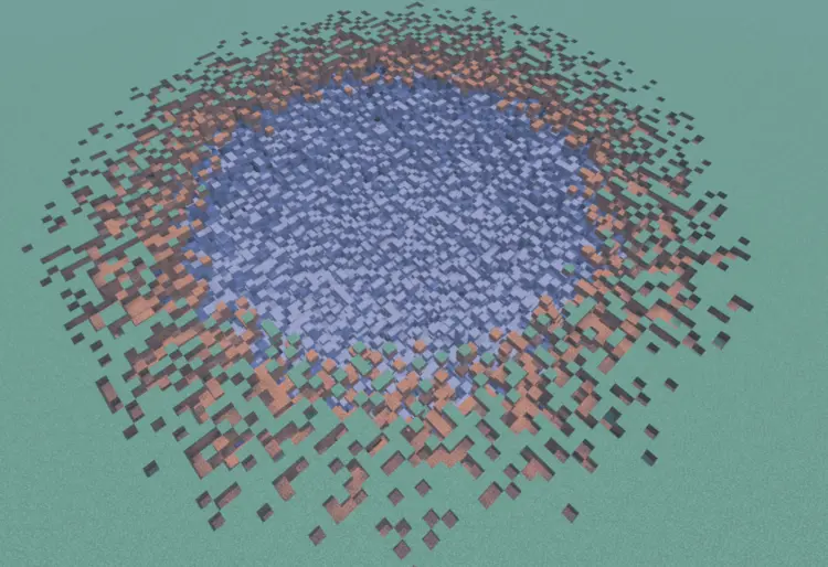 Радиус взрыва динамита x100