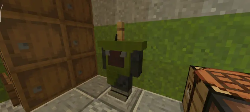 Костюм из зеленой кожи