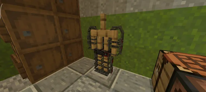 Экзоскелет на стойке