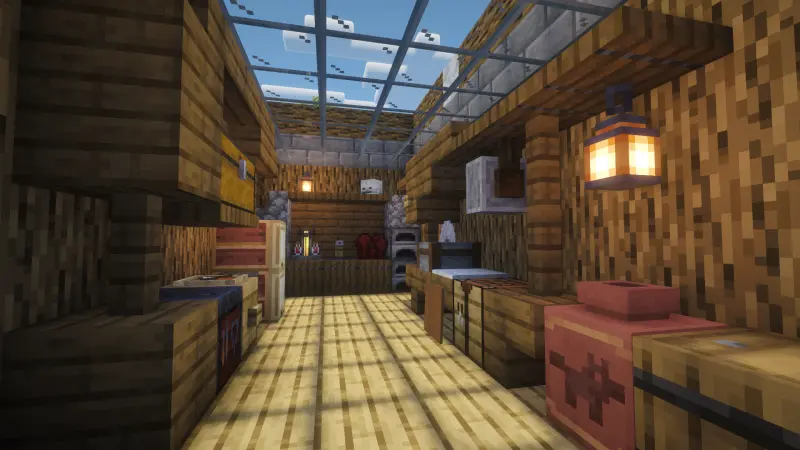 Уютная мастерская из дубовых бревен