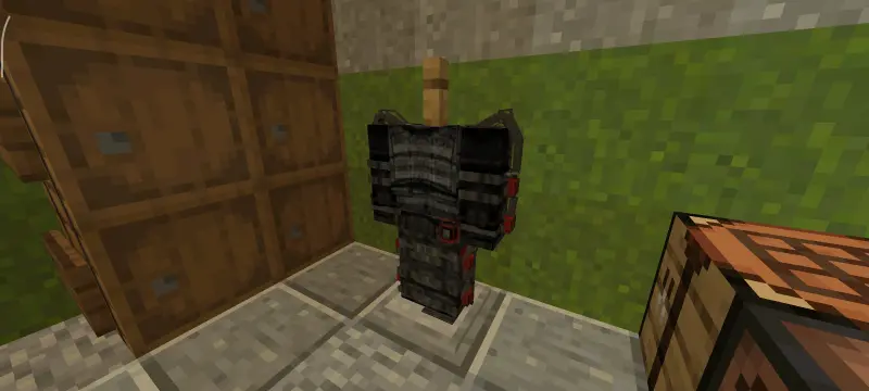 Тяжелый черный костюм для защиты