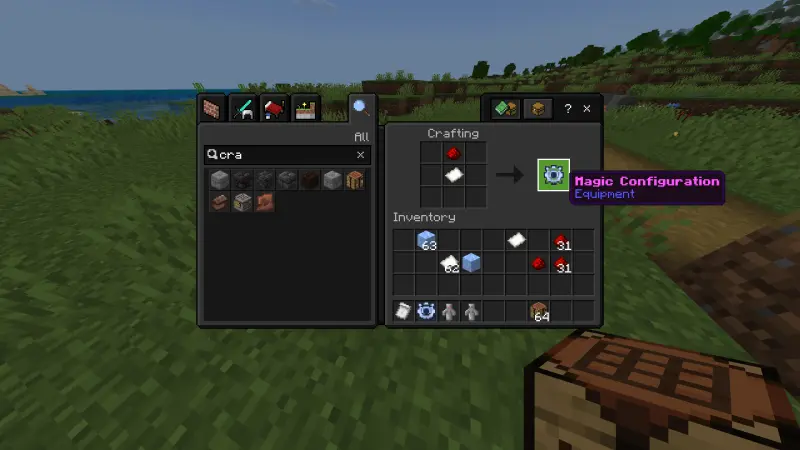 Крафт предмета конфигурации